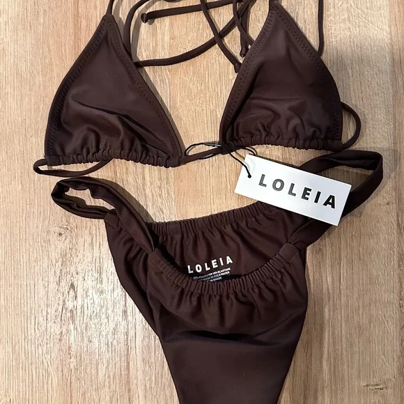 Chocolate Brown Bikini Set - Picture 3 of 4